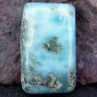 Larimar L cabochon