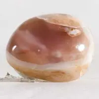 Lilac chalcedony A cabochon