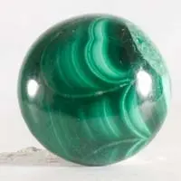 Malachite G cabochon