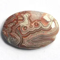 Mexican Crazy Lace agate J cabochon