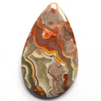 Mexican Crazy Lace agate U cabochon