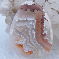 Mexican Crazy Lace agate L cabochon