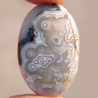 Mexican Crazy Lace agate X cabochon
