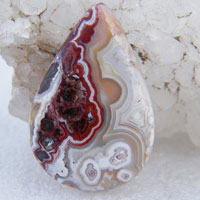 Mexican Crazy Lace agate Y cabochon