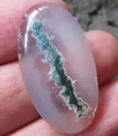 Moss agate cabochon C