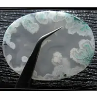 Moss agate cabochon F