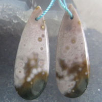 Ocean jasper V cabochon