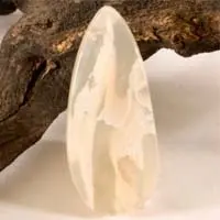 Tube agate cabochon