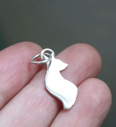 The Little Prince’s fox, wisdom animal pendant in sterling silver