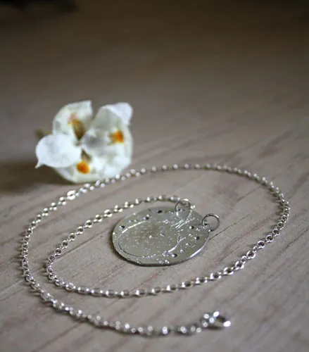 The Little Prince’s planet, Saint-Exupéry’s imaginative universe necklace in silver