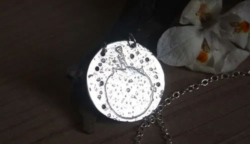The Little Prince’s planet, Saint-Exupéry’s imaginative universe necklace in silver
