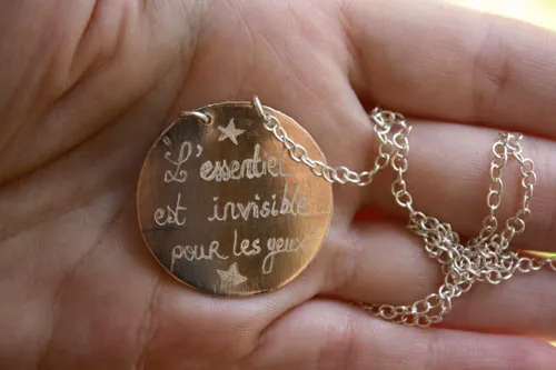 The Little Prince’s volcano, emotions through Saint-Exupéry’s eyes necklace in silver