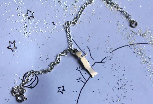 The Little Prince silhouette, Saint-Exupéry bracelet in silver