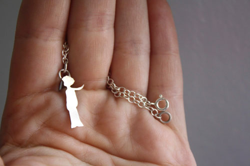 The Little Prince silhouette, Saint-Exupéry bracelet in silver