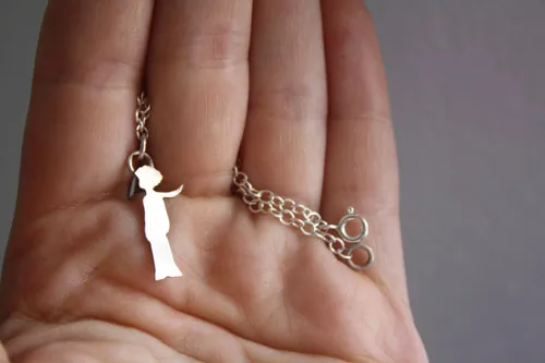 The Little Prince silhouette, Saint-Exupéry bracelet in silver