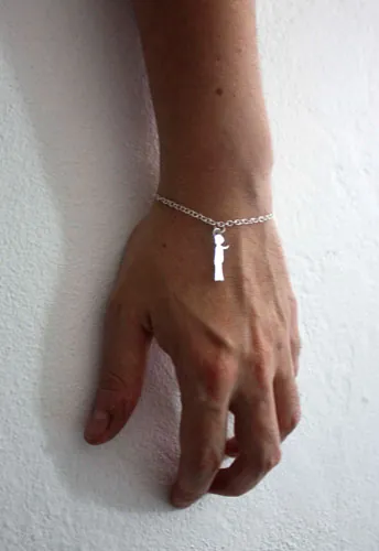 The Little Prince silhouette, Saint-Exupéry bracelet in silver
