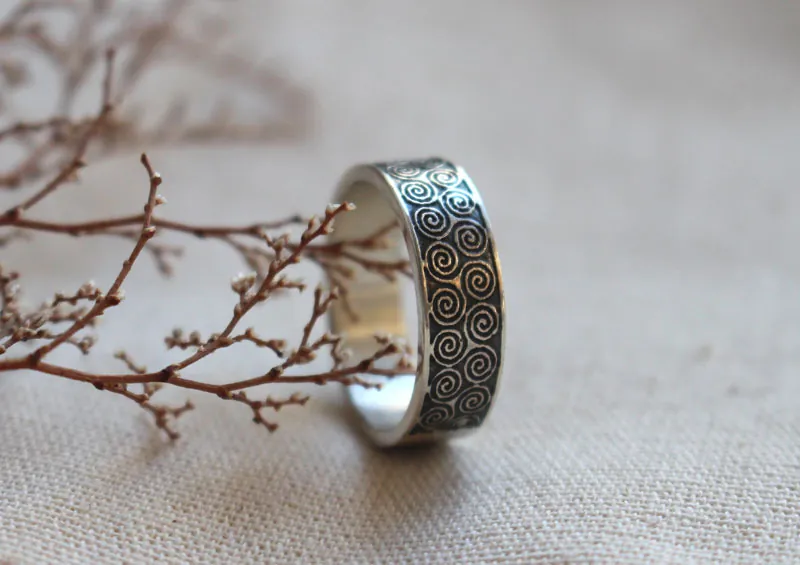 Triskel, Celtic ring in sterling silver