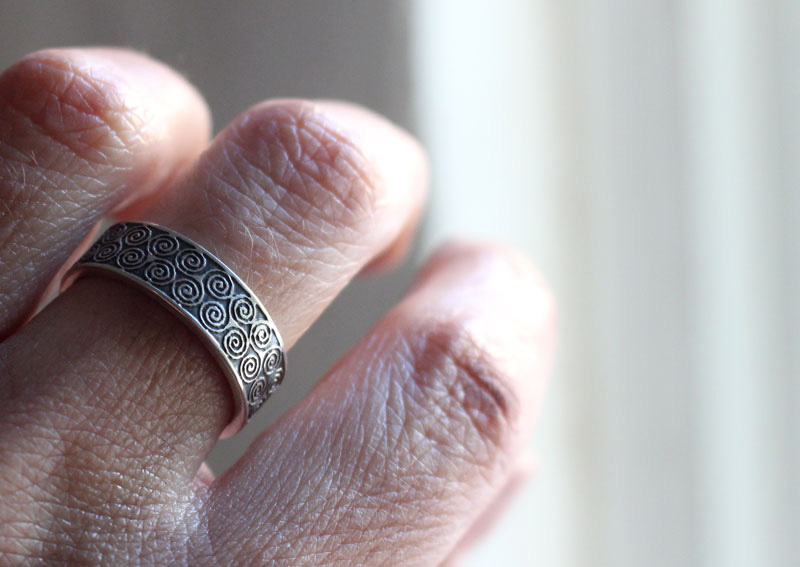 Triskel, Celtic ring in sterling silver
