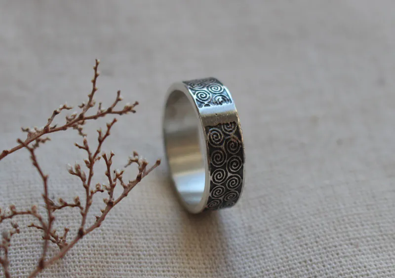 Triskel, Celtic ring in sterling silver