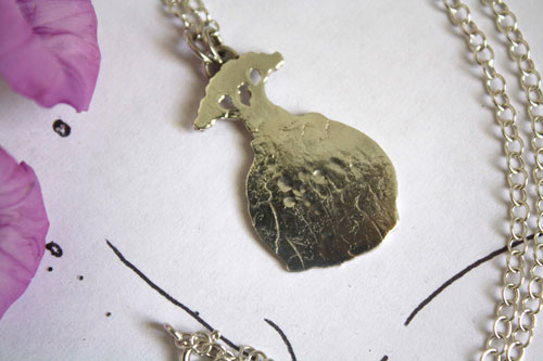 The baobabs, The Saint-Exupéry Little Prince tree necklace in silver