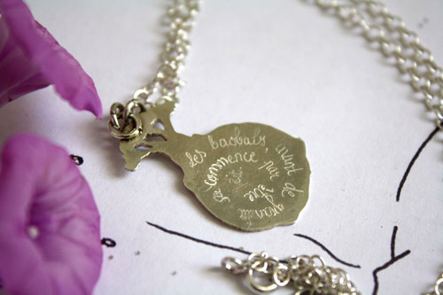 The baobabs, The Saint-Exupéry Little Prince tree necklace in silver