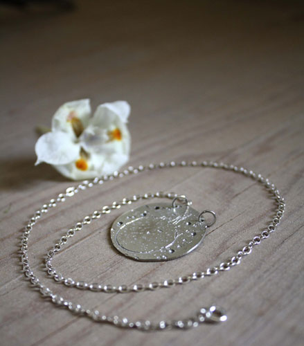 The Little Prince’s planet, Saint-Exupéry’s imaginative universe necklace in silver