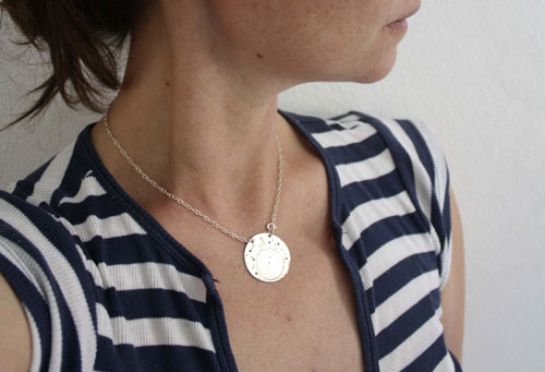 The Little Prince’s planet, Saint-Exupéry’s imaginative universe necklace in silver