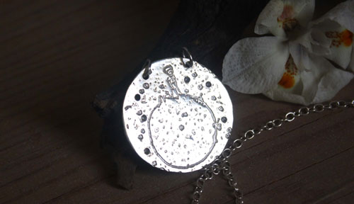 The Little Prince’s planet, Saint-Exupéry’s imaginative universe necklace in silver