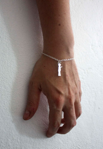 The little prince’s silhouette, Saint-Exupéry bracelet in sterling silver