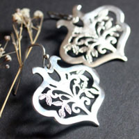 The sacred tree, tree of life earrings in sterling silver