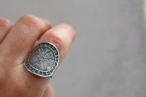 Vegsivir, Viking ring in sterling silver