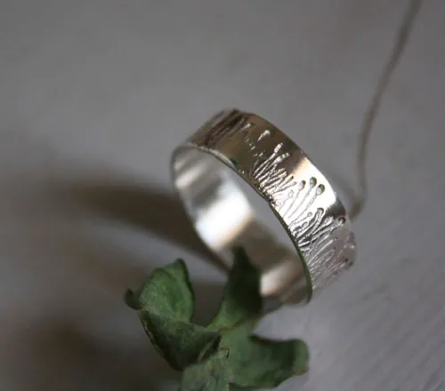 Wild grass, Wizard of Oz ring in sterling silver