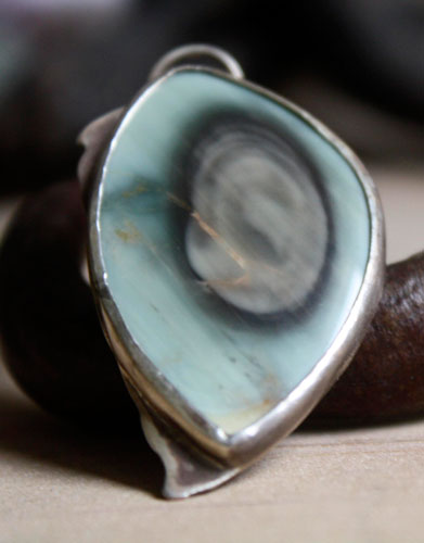 Wild, adventure pendant in silver and royal imperial jasper