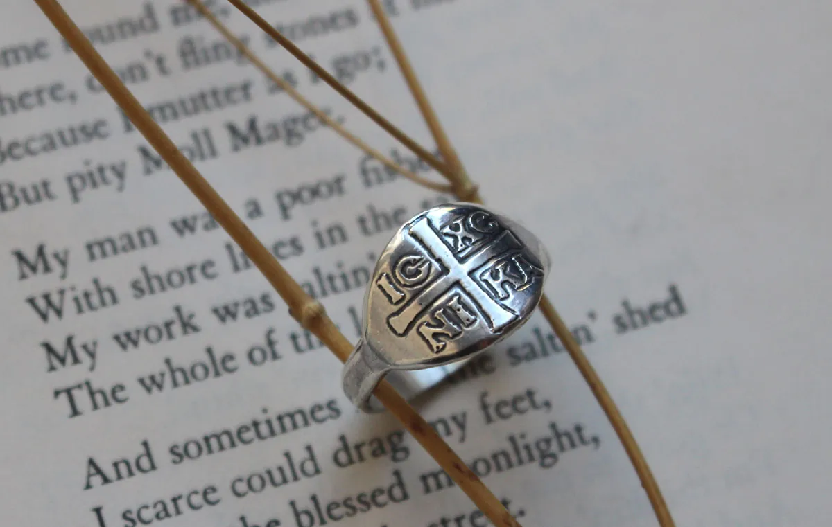 XC IC NIKA, Christian ring in sterling silver