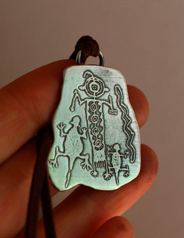 Yahwera, Native American animal master necklace in silver