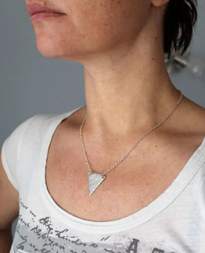 Yashiro, Japanese Shippo sanctuary necklace in silver