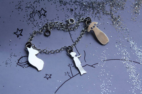 Your memories, symbols from the Little Prince in silver