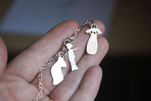 Your memories, the little prince memories bracelet in sterling silver