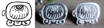 Tzolkin Mayan calendar earrings