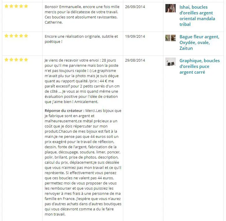 emmanuelleguyon customer opinion
