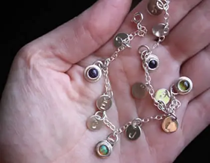 The Tree of Jesse Bracelet created according to our customer’s specifications to represent their family