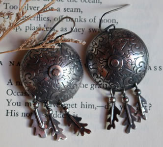 The warrior born under the oak earrings