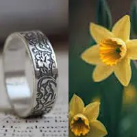 Daffodil flower and ring