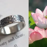 Lotus ring and flower