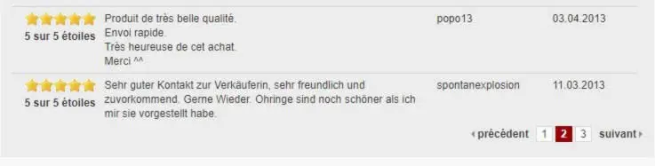 Sales comments