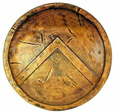 reproduction of a spartan shield