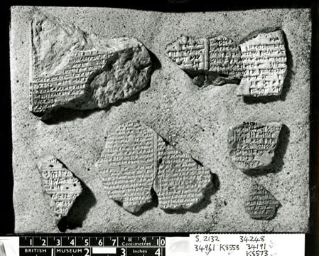 Mesopotamian cuneiform tablets recounting the Epic of Gilgamesh
