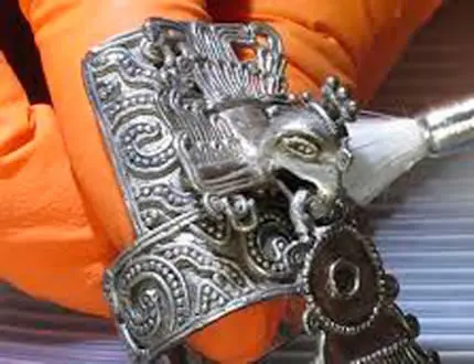 Silver ring from tomb 7 of Monte Alban, Oaxaca