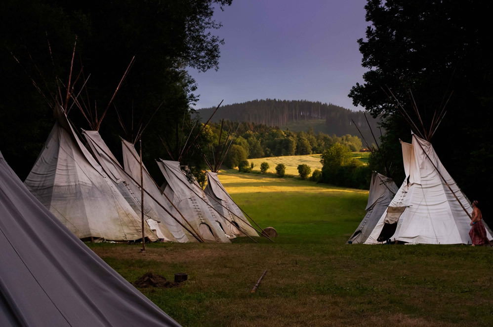 tipi from native american trib