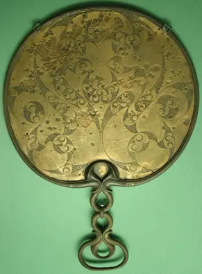 The back of the Desborough Mirror, a typical Celtic artifact from the Insular La Tène period.